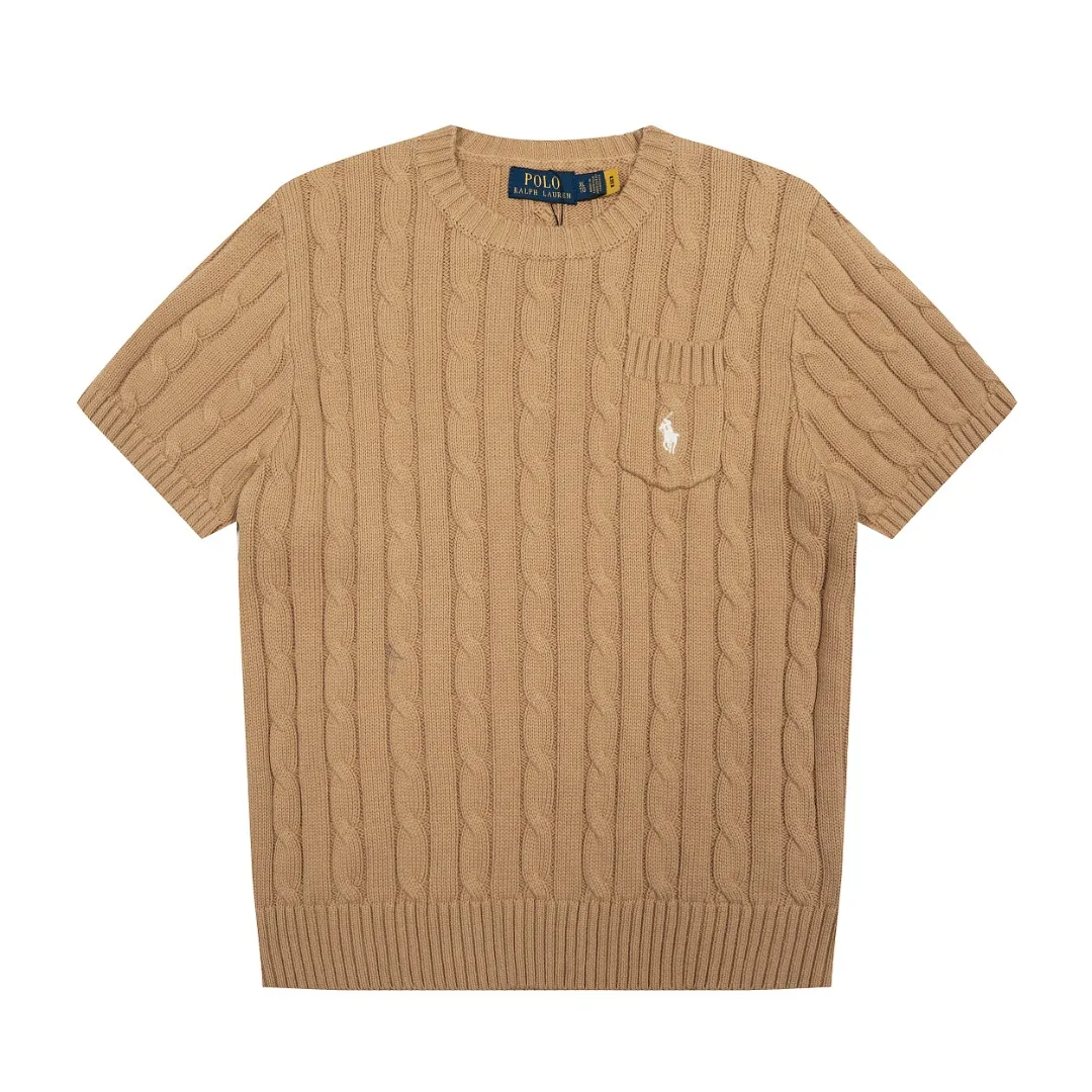 P154 💰 "Top quality" Style number: DS222# (not off the shelves all year round) [Ralph Lauren round neck pocket style solid color pony embroidered logo knitted short sleeves] ✅Ralph Lauren Ralph Lauren classic basic pocket all-match style goddess knitted short sleeves for all seasons ✅Main supplier platform live broadcast Wholesale entity Replenish when out of stock Not off the shelf ✅ZP quality 1:1 version Scan the code to enter the GF website Counter quality ✅Details and quality are the only one in Guangzhou. Imported quality cotton yarn, focusing on high-end, cost-effective, good quality needless to say. ✅The version is restored to the original order. The maximum size can be worn up to 160 pounds. Loose, comfortable and stress-free. ✅The upper body is simple and easy to match. A must-have for goddess ootd. Good-looking clothes are never picky. A must-have in the goddess’ wardrobe. Size: S-XL. Color: White, almond, purple, orange, gray, yellow, black, khaki, pink, navy, rose, green. Chinese red olive green light blue white label light blue blue label
